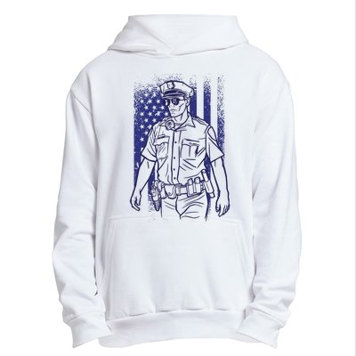 American Police Officer Urban Pullover Hoodie