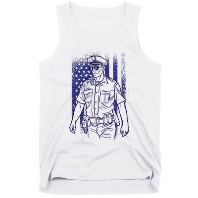 American Police Officer Tank Top