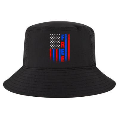 American Pride Freedom Flag Cool Comfort Performance Bucket Hat