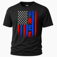 American Pride Freedom Flag Cooling Performance Crew T-Shirt