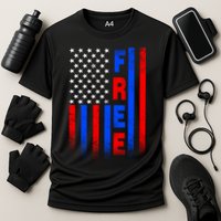 American Pride Freedom Flag Cooling Performance Crew T-Shirt
