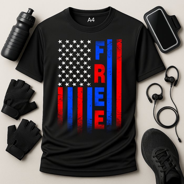 American Pride Freedom Flag Cooling Performance Crew T-Shirt