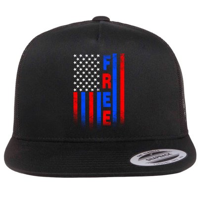 American Pride Freedom Flag Flatbill Hat