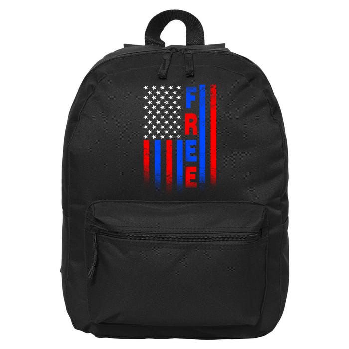 American Pride Freedom Flag 16 in Basic Backpack