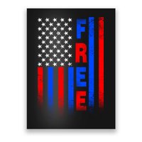 American Pride Freedom Flag Poster