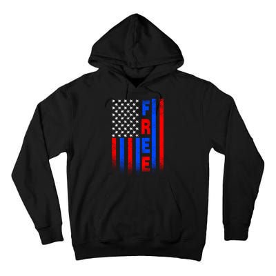 American Pride Freedom Flag Tall Hoodie