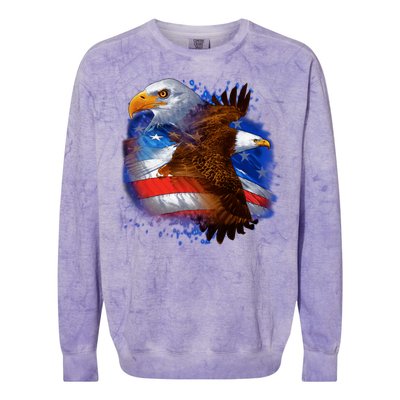 American Pride Soaring Eagle USA Colorblast Crewneck Sweatshirt