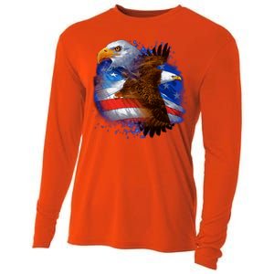 American Pride Soaring Eagle USA Cooling Performance Long Sleeve Crew