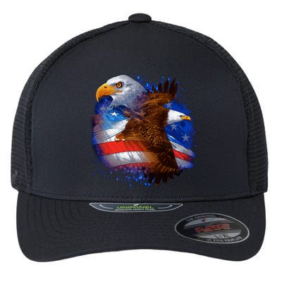American Pride Soaring Eagle USA Flexfit Unipanel Trucker Cap
