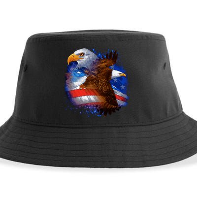 American Pride Soaring Eagle USA Sustainable Bucket Hat