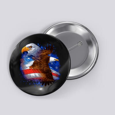 American Pride Soaring Eagle USA Button