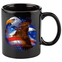 American Pride Soaring Eagle USA 11oz C Handle Ceramic Mug