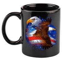 American Pride Soaring Eagle USA 11oz C Handle Ceramic Mug