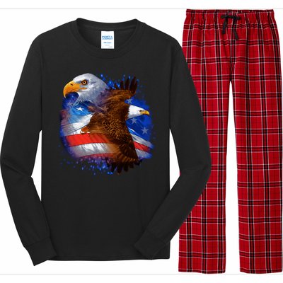 American Pride Soaring Eagle USA Long Sleeve Pajama Set