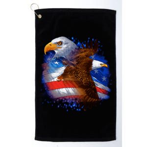 American Pride Soaring Eagle USA Platinum Collection Golf Towel