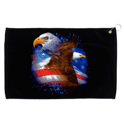 American Pride Soaring Eagle USA Grommeted Golf Towel