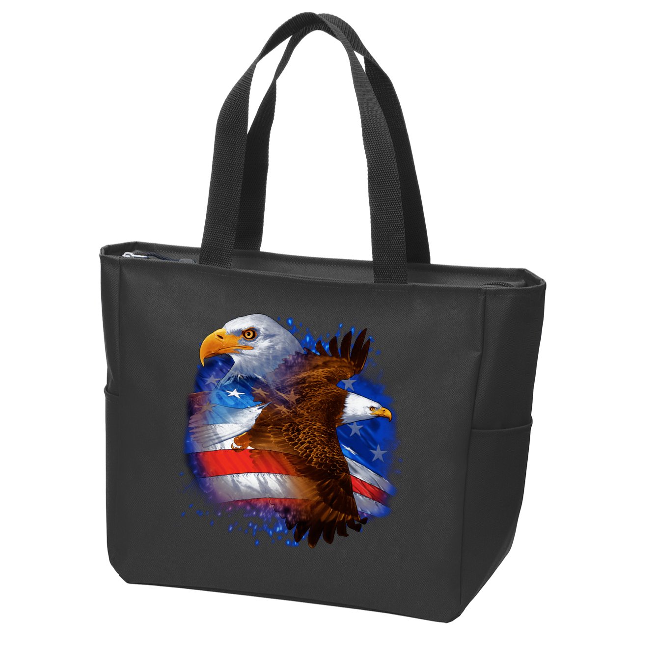 American Pride Soaring Eagle USA Zip Tote Bag