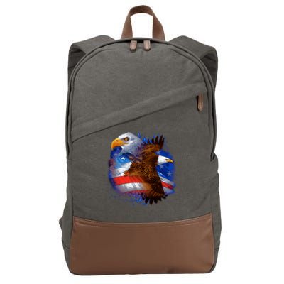 American Pride Soaring Eagle USA Cotton Canvas Backpack