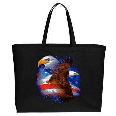 American Pride Soaring Eagle USA Cotton Canvas Jumbo Tote