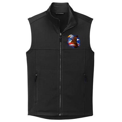 American Pride Soaring Eagle USA Collective Smooth Fleece Vest