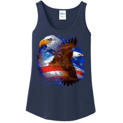 American Pride Soaring Eagle USA Ladies Essential Tank