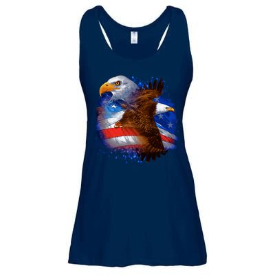 American Pride Soaring Eagle USA Ladies Essential Flowy Tank