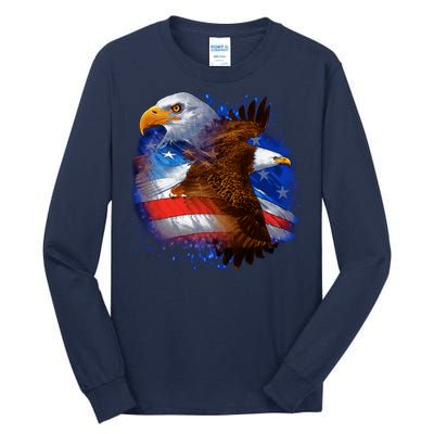 American Pride Soaring Eagle USA Tall Long Sleeve T-Shirt