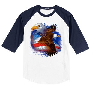 American Pride Soaring Eagle USA Baseball Sleeve Shirt