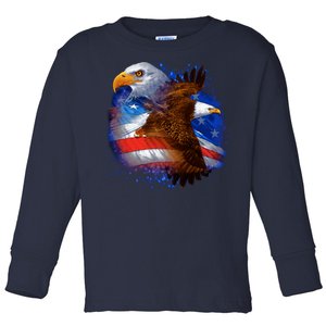 American Pride Soaring Eagle USA Toddler Long Sleeve Shirt