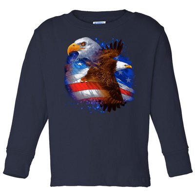 American Pride Soaring Eagle USA Toddler Long Sleeve Shirt