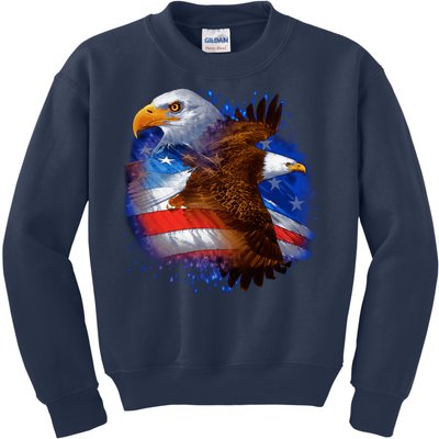 American Pride Soaring Eagle USA Kids Sweatshirt