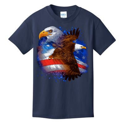 American Pride Soaring Eagle USA Kids T-Shirt