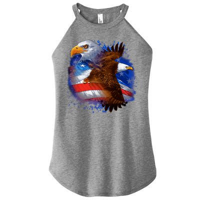 American Pride Soaring Eagle USA Women's Perfect Tri Rocker Tank