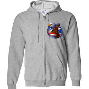 American Pride Soaring Eagle USA Full Zip Hoodie