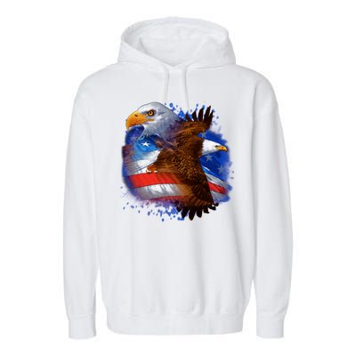 American Pride Soaring Eagle USA Garment-Dyed Fleece Hoodie