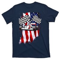 American Racing Car Flag T-Shirt