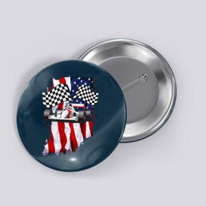 American Racing Car Flag Button