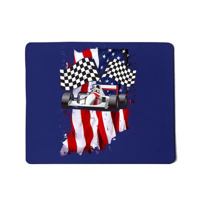 American Racing Car Flag Mousepad