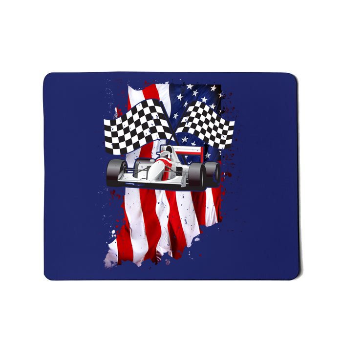 American Racing Car Flag Mousepad