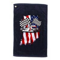 American Racing Car Flag Platinum Collection Golf Towel