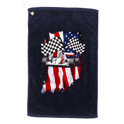 American Racing Car Flag Platinum Collection Golf Towel