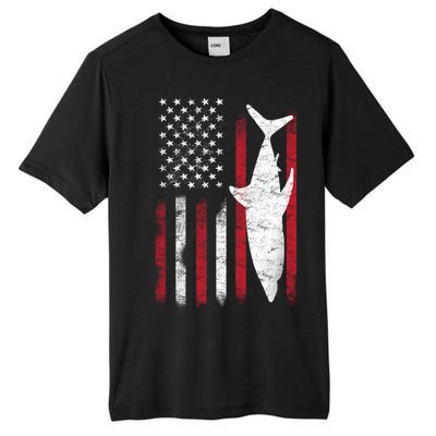 American Shark Flag Tall Fusion ChromaSoft Performance T-Shirt