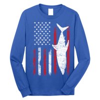 American Shark Flag Long Sleeve Shirt