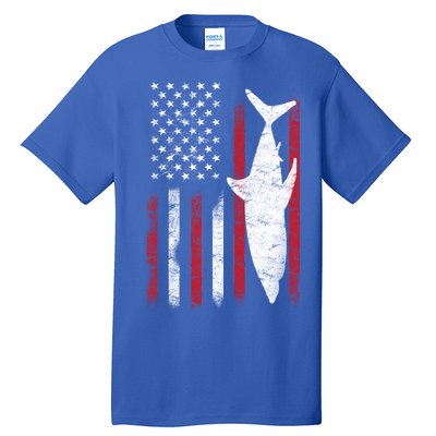 American Shark Flag Tall T-Shirt