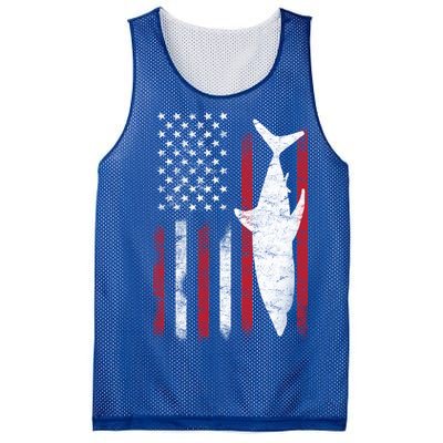 American Shark Flag Mesh Reversible Basketball Jersey Tank