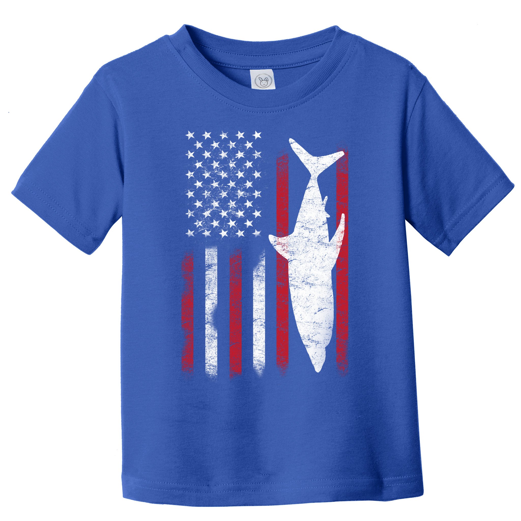 American Shark Flag Toddler T-Shirt
