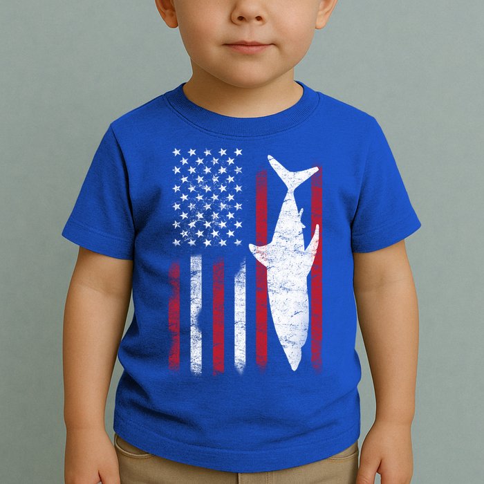 American Shark Flag Toddler T-Shirt