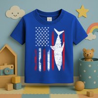 American Shark Flag Toddler T-Shirt