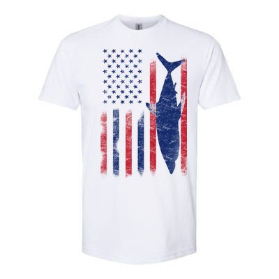 American Shark Flag Softstyle® CVC T-Shirt