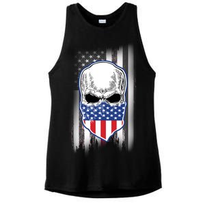 American Skull Bandana Ladies PosiCharge Tri-Blend Wicking Tank